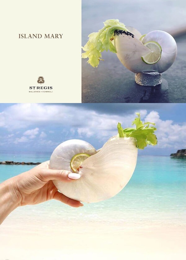 世界上每間St.Regis 瑞吉酒店都擁有專屬的招牌雞尾酒-馬爾地夫瑞吉 血腥瑪莉 The Island Mary |凱仕旅行社 世界上每間St.Regis 瑞吉酒店都擁有專屬的招牌雞尾酒-馬爾地夫瑞吉 血腥瑪莉 The Island Mary |凱仕旅行社